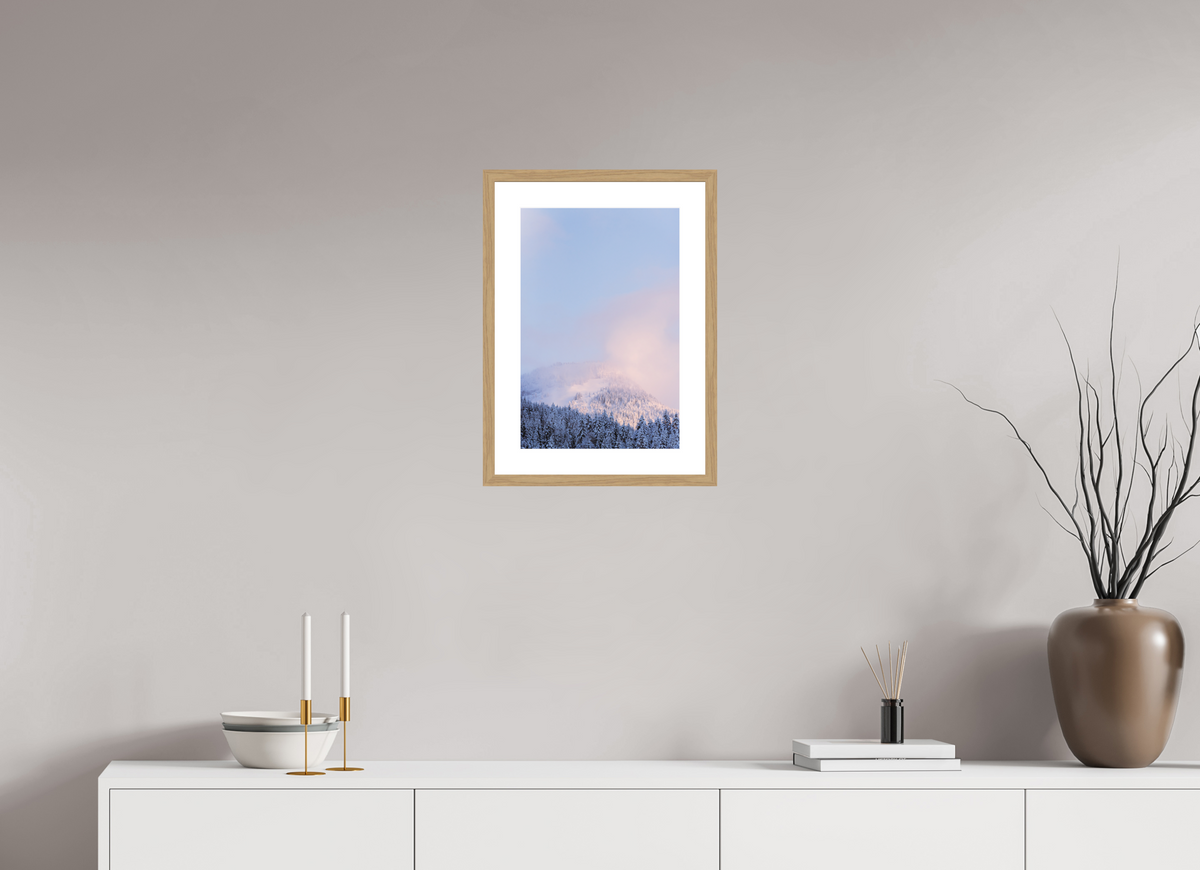 30 x 45 cm, Cadre 5 naturel Forêt blanche