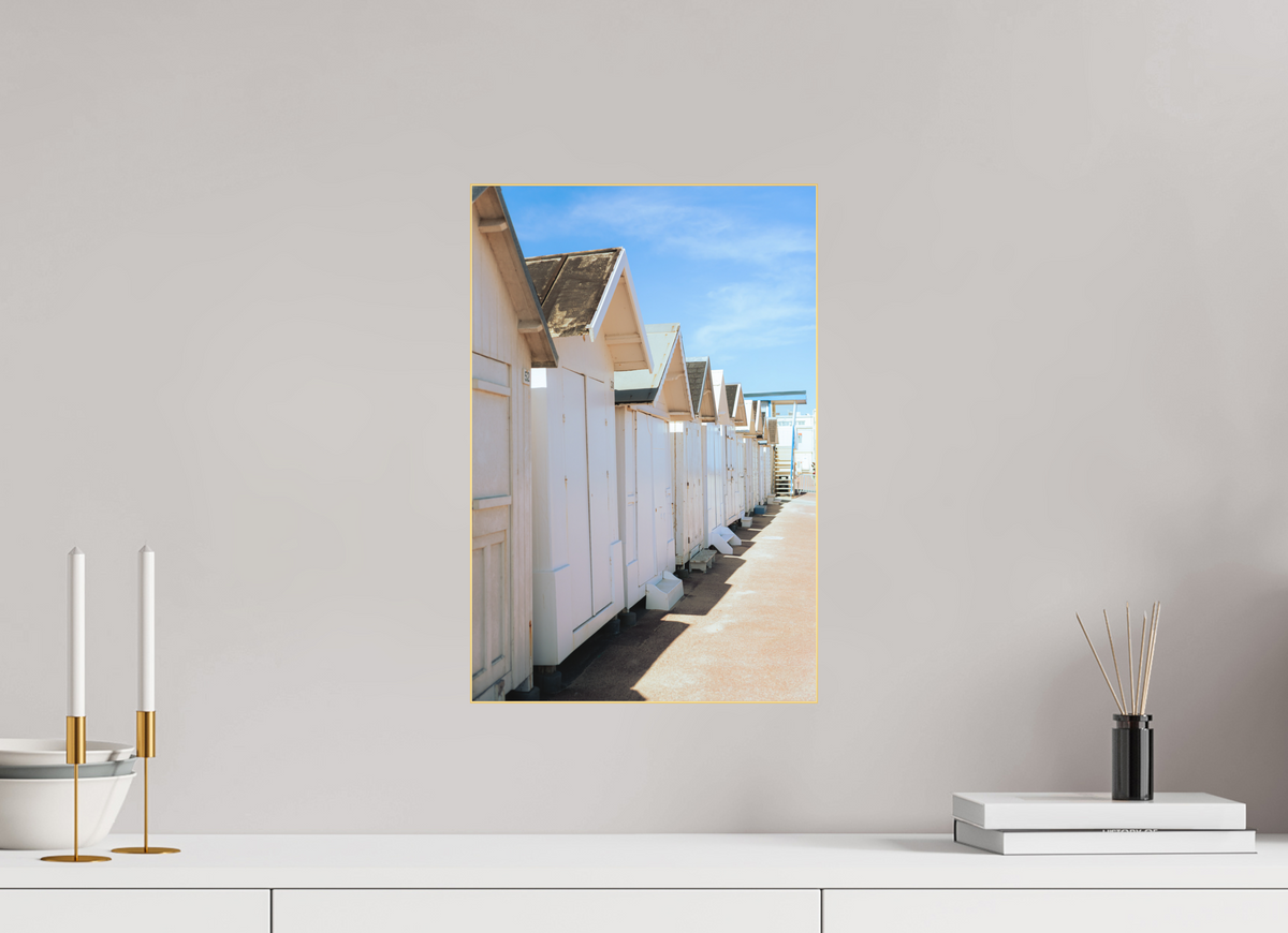 30 x 45 cm, Plexi Fine Art OR Cabines de plage