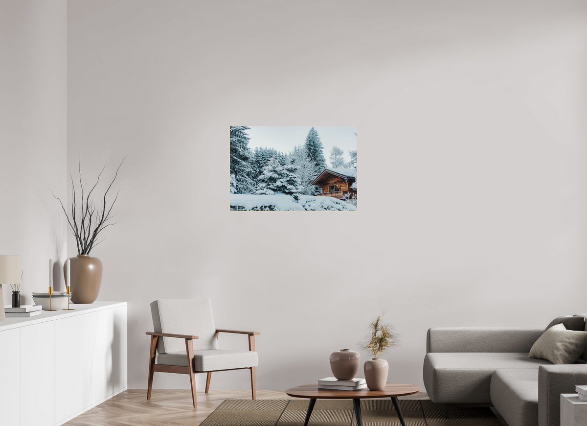 90 x 60 cm, Plexi Fine Art OR Chalet des Alpes