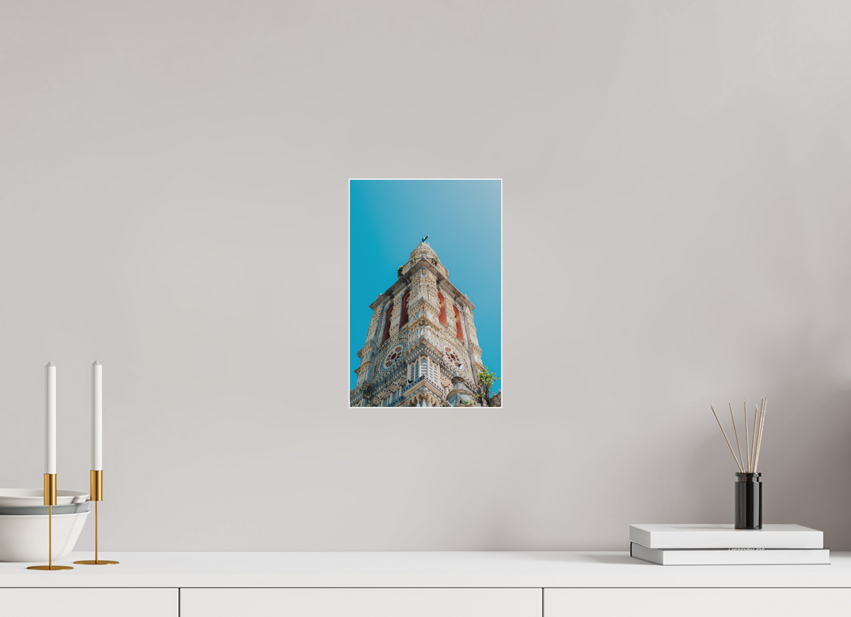 20 x 30 cm, Plexi Fine Art Blanc Temple tamoul