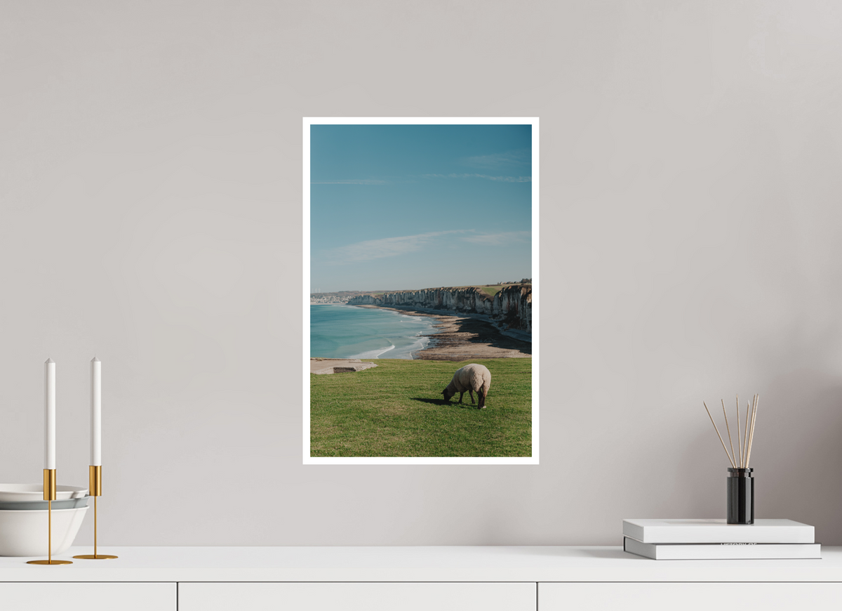 30 x 45 cm, Fine Art RAG 1 cm Mouton & Falaises normandes