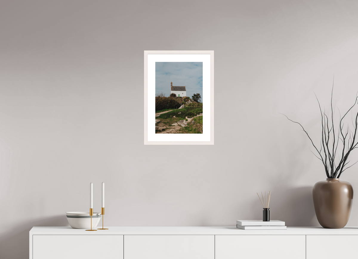 30 x 45 cm, Cadre 5 blanc Maison Bretonne