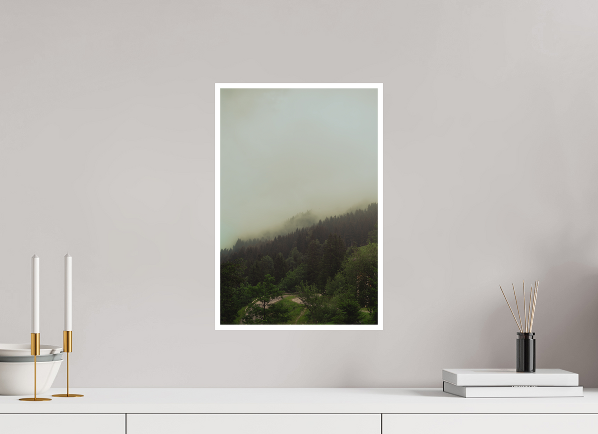 30 x 45 cm, Fine Art RAG 1 cm Forêt brumeuse