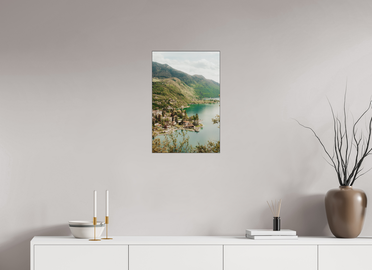 40 x 60 cm, Plexi Fine Art NOIR Entre Lac & Montagnes
