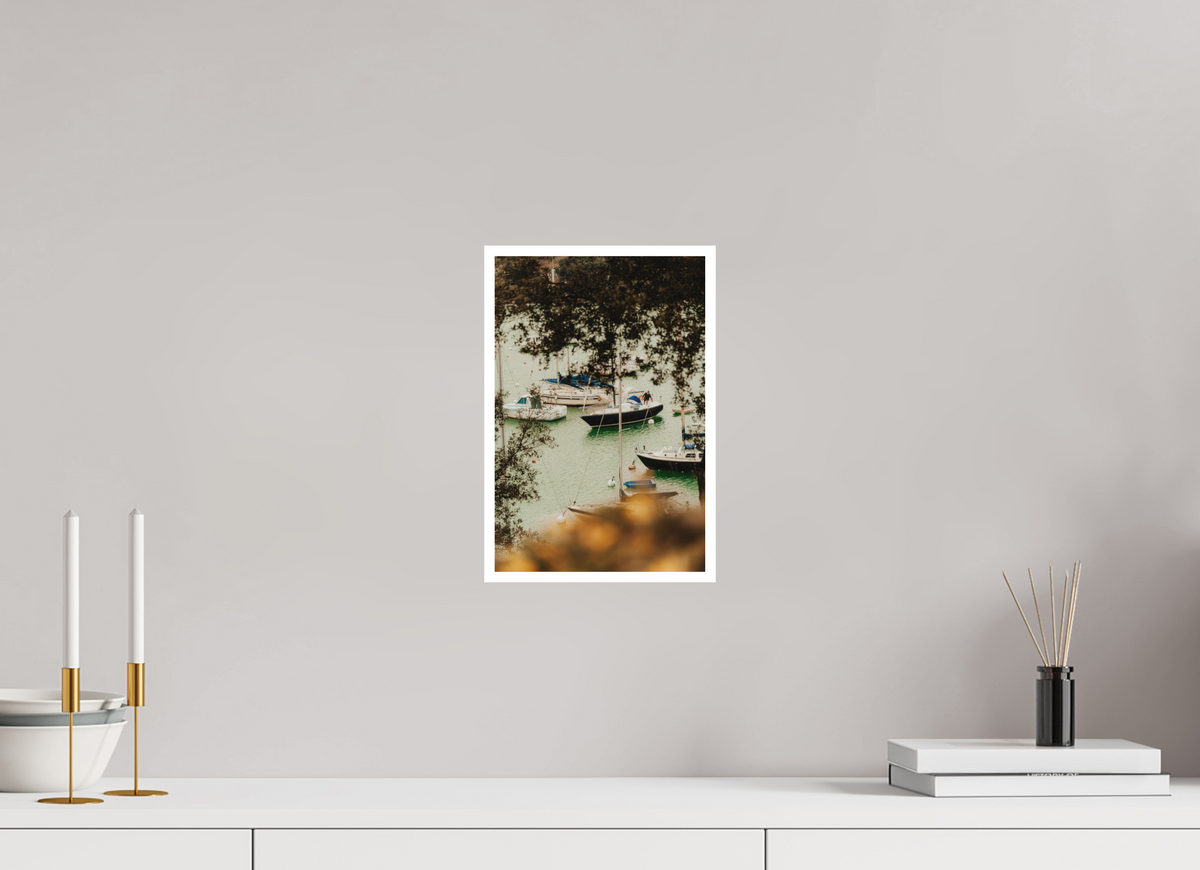 20 x 30 cm, Fine Art RAG 1 cm Les bateaux de Pornic