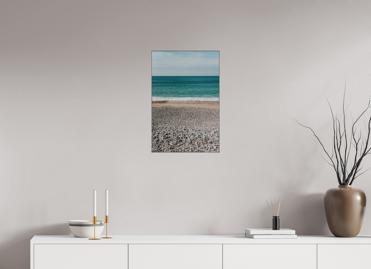 40 x 60 cm, Plexi Fine Art NOIR Mer & Galets