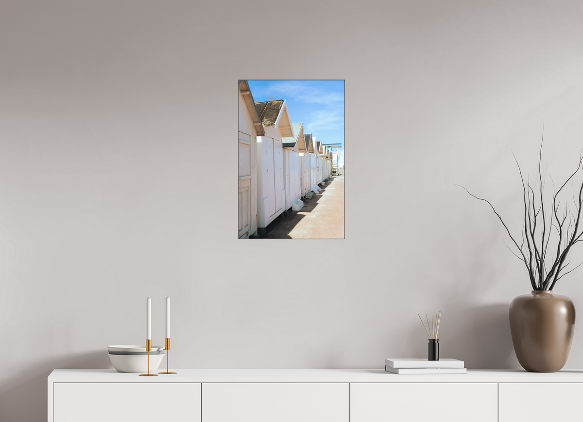 40 x 60 cm, Plexi Fine Art NOIR Cabines de plage