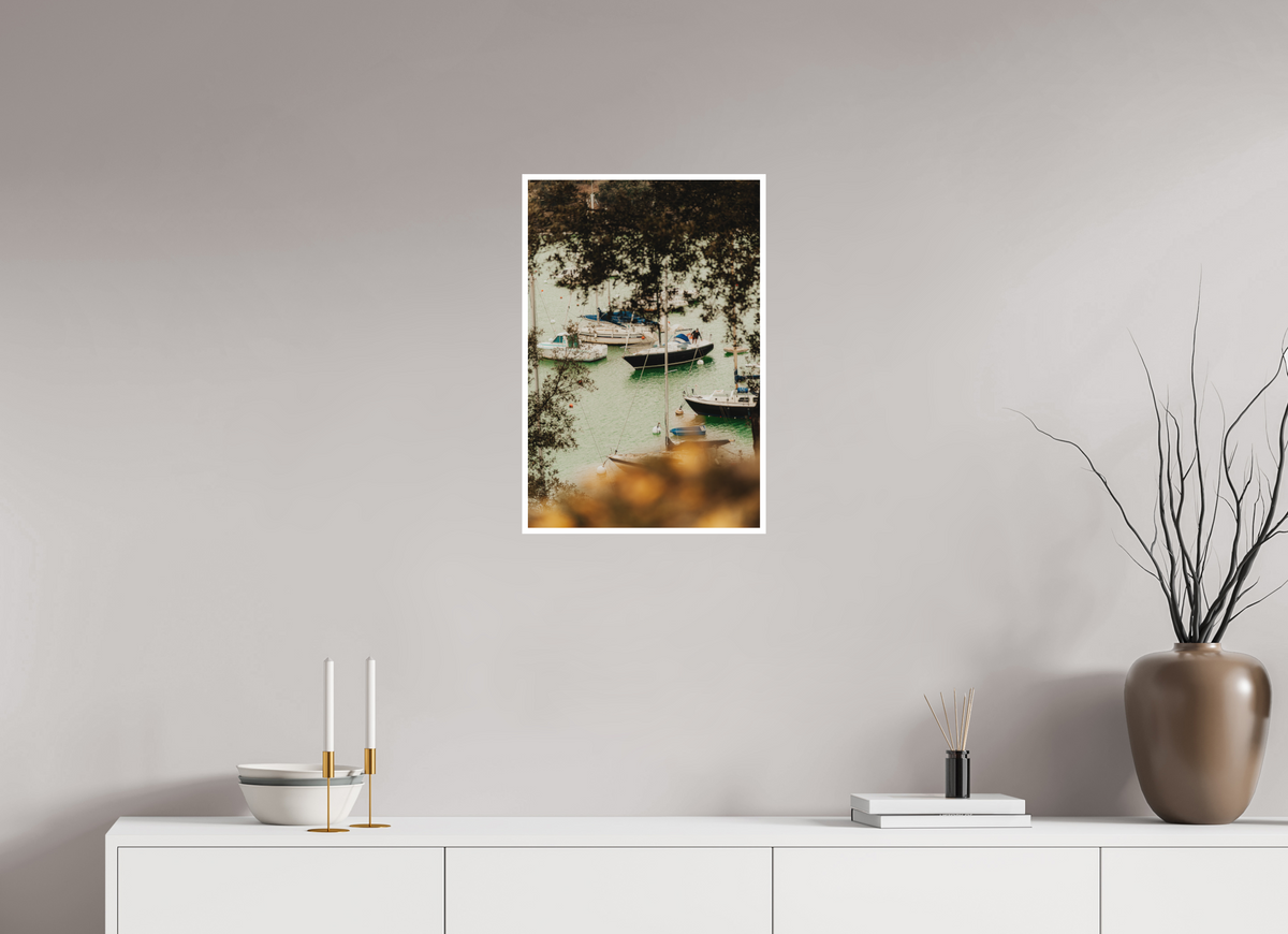 40 x 60 cm, Fine Art RAG 1 cm Les bateaux de Pornic