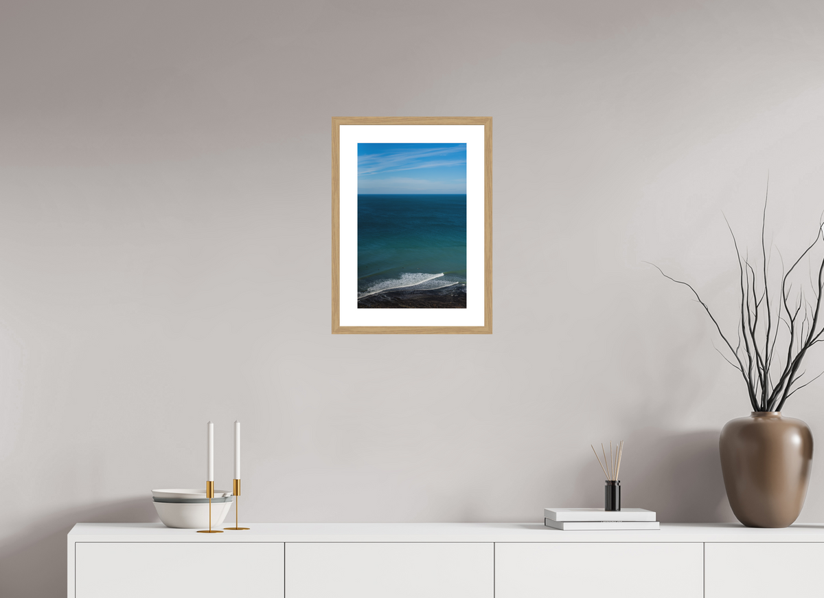 30 x 45 cm, Cadre 5 naturel Des surfeurs & des vagues