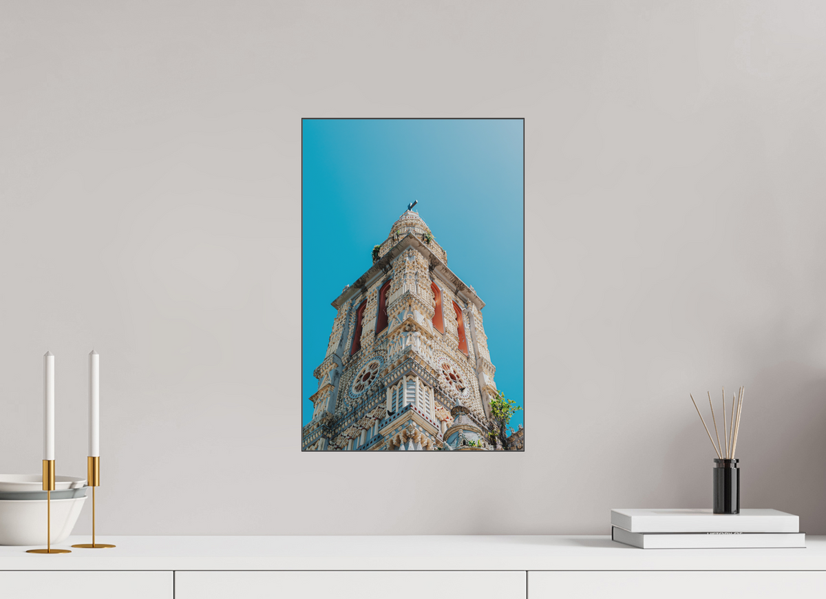 30 x 45 cm, Plexi Fine Art NOIR Temple tamoul