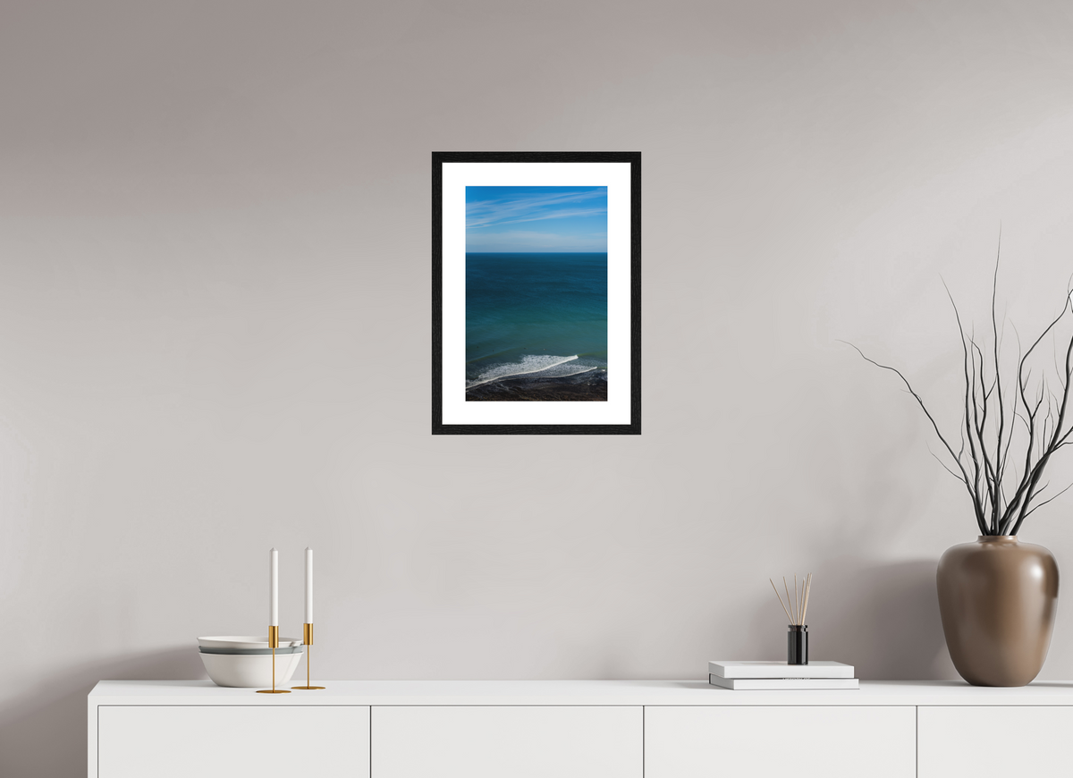 30 x 45 cm, Cadre 5 noir Des surfeurs & des vagues