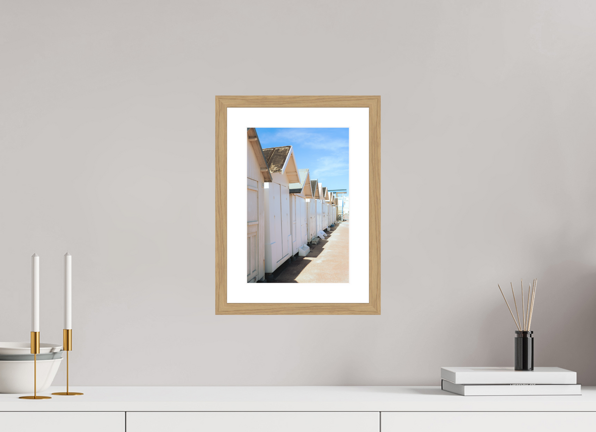 20 x 30 cm, Cadre 4 Naturel Cabines de plage