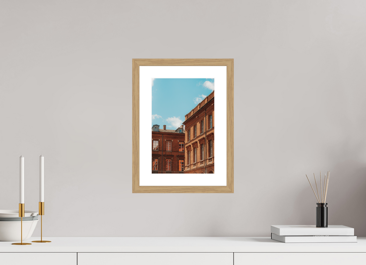 20 x 30 cm, Cadre 4 Naturel Architecture toulousaine