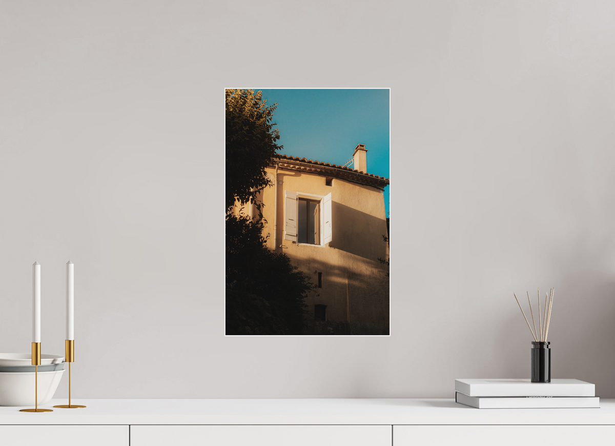 30 x 45 cm, Plexi Fine Art Blanc Lumière dorée & Fenêtre