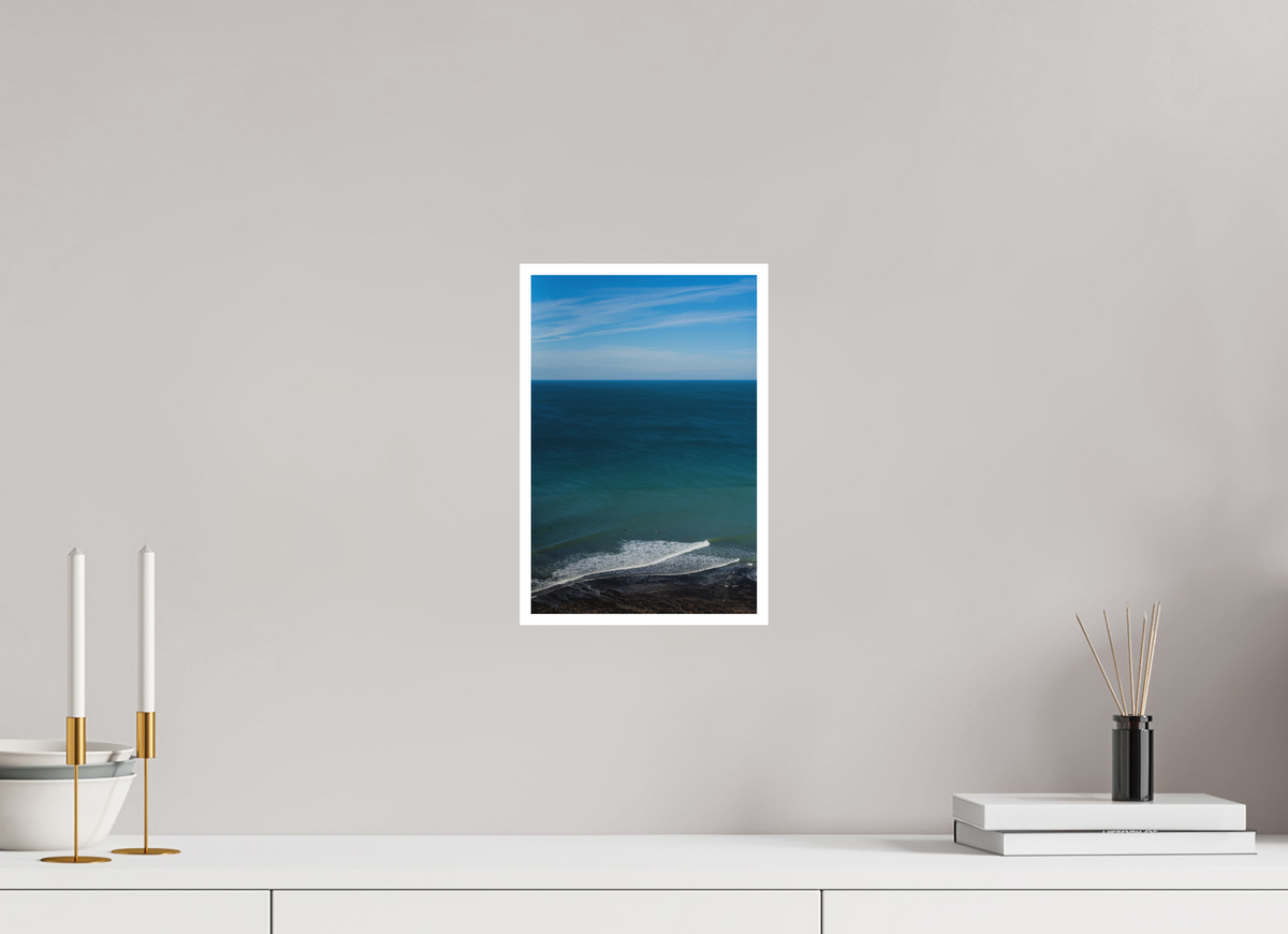 20 x 30 cm, Fine Art RAG 1 cm Des surfeurs & des vagues