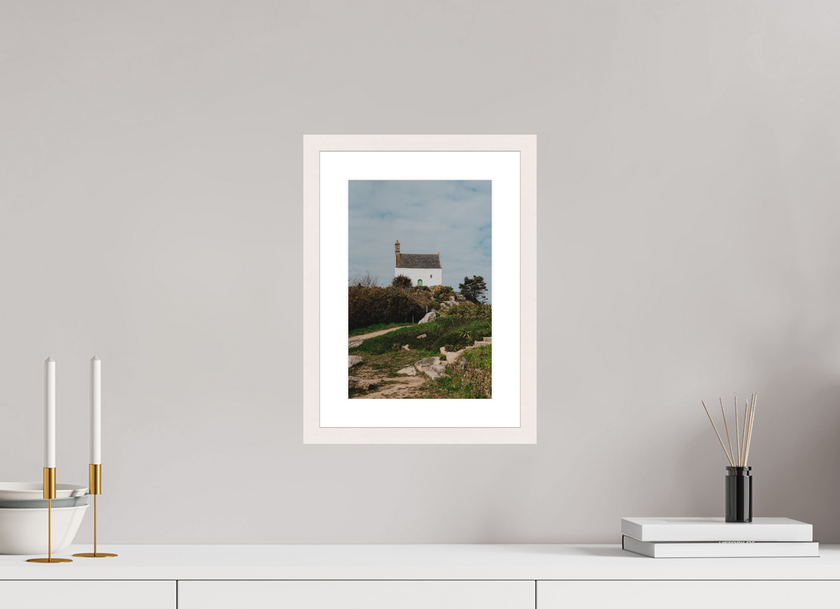 20 x 30 cm, cadre 4 blanc Maison Bretonne