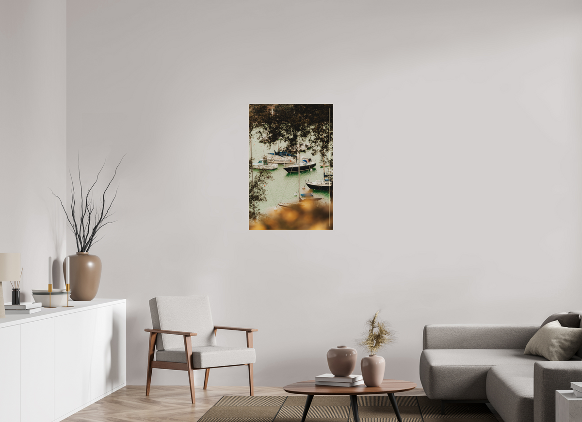 60 x 90 cm, Plexi Fine Art OR Les bateaux de Pornic