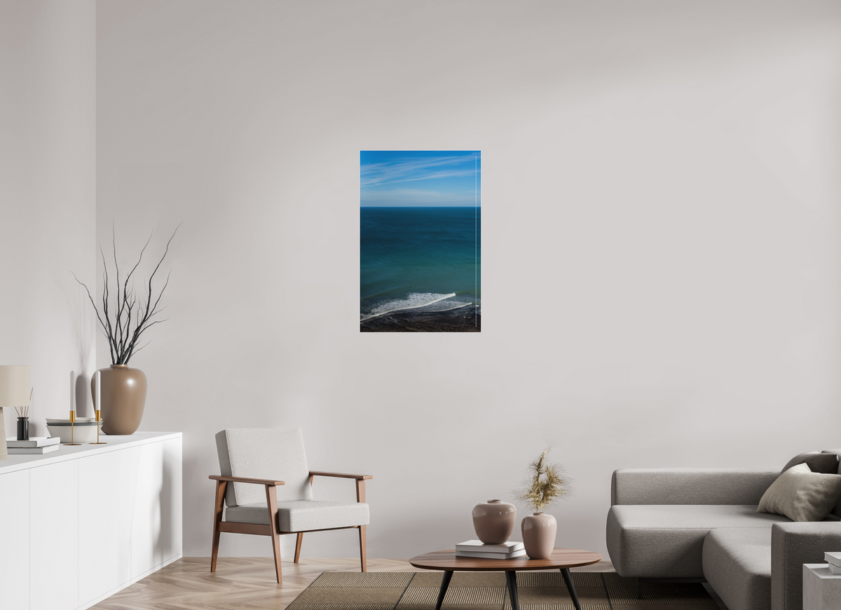 60 x 90 cm, Plexi Fine Art Blanc Des surfeurs & des vagues