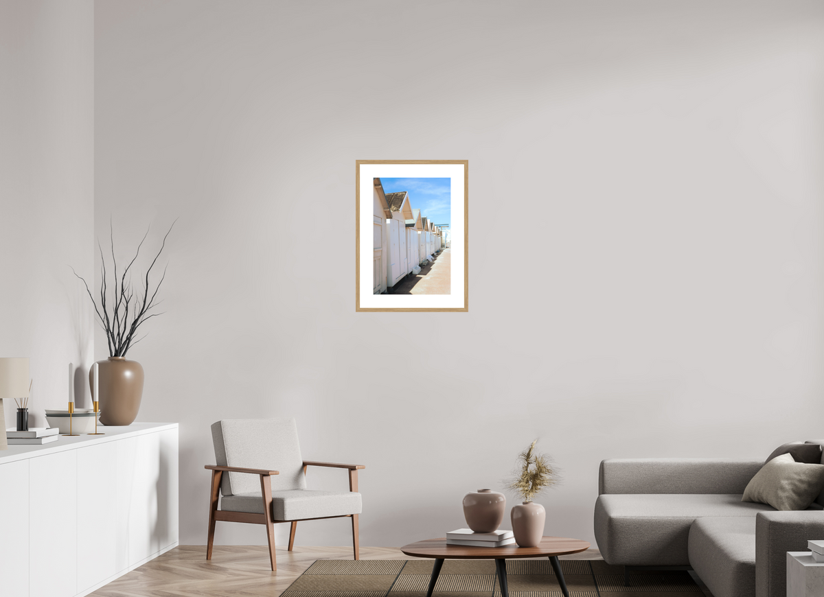 40 x 60 cm, cadre 7 naturel Cabines de plage