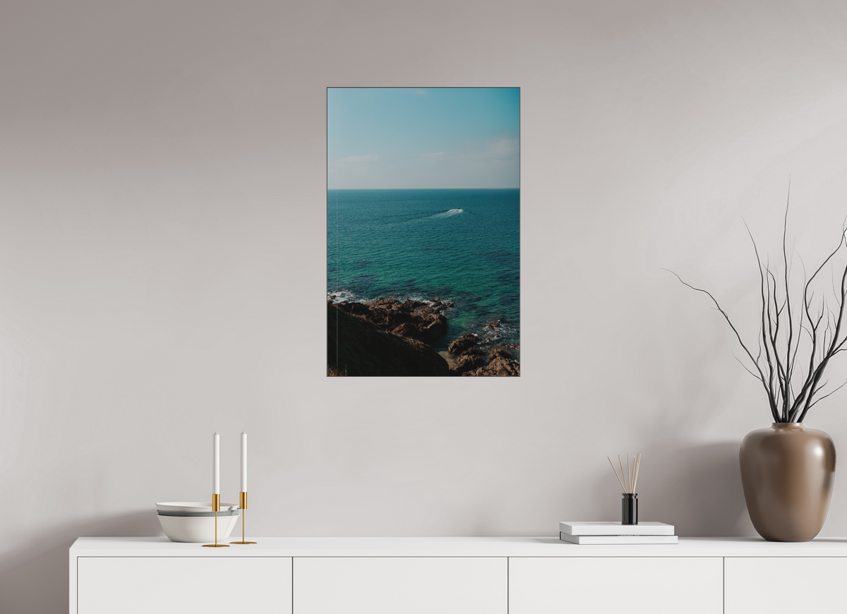 50 x 75 cm, Plexi Fine Art NOIR Adieu petit Bateau
