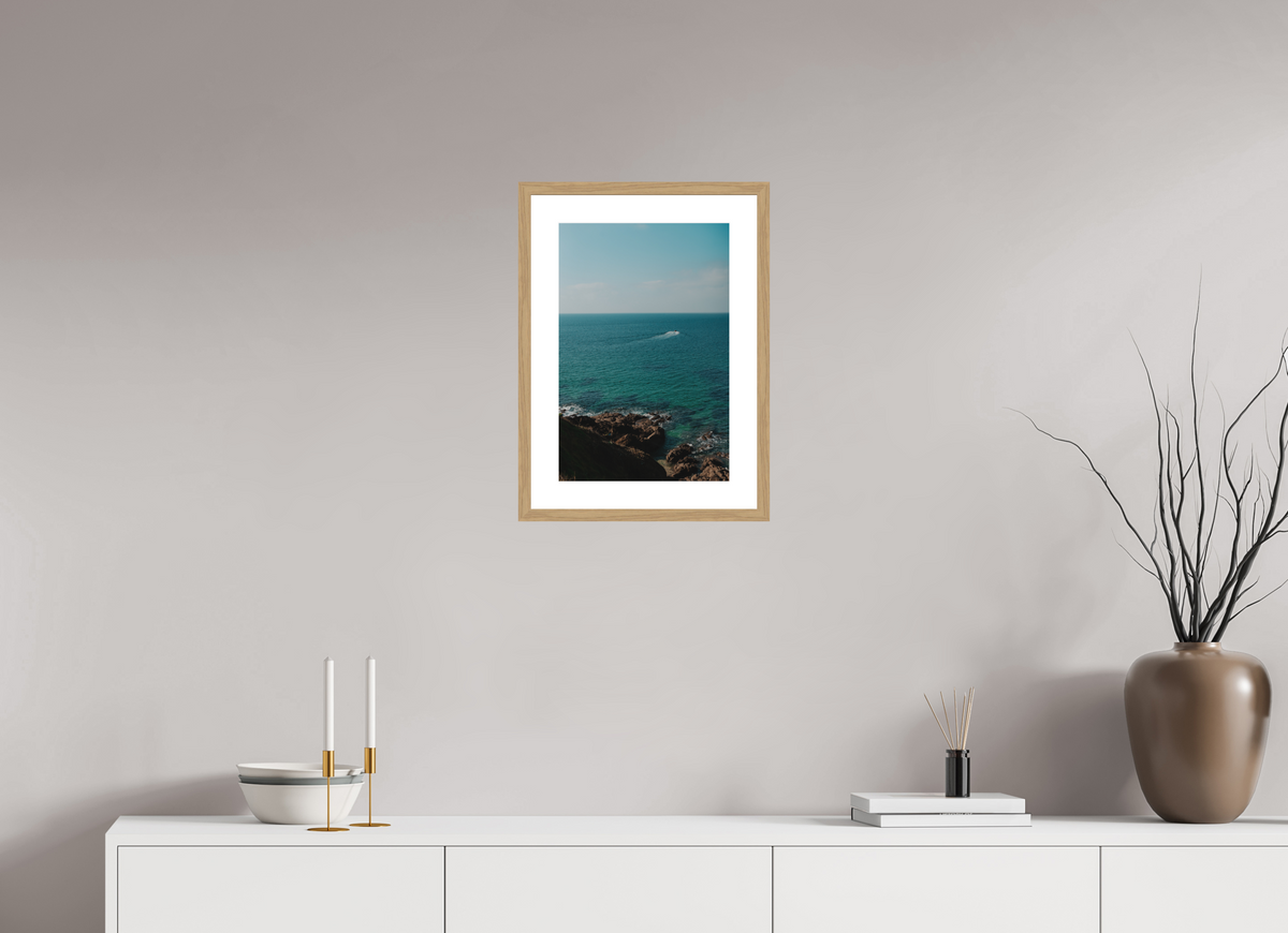 30 x 45 cm, Cadre 5 naturel Adieu petit Bateau