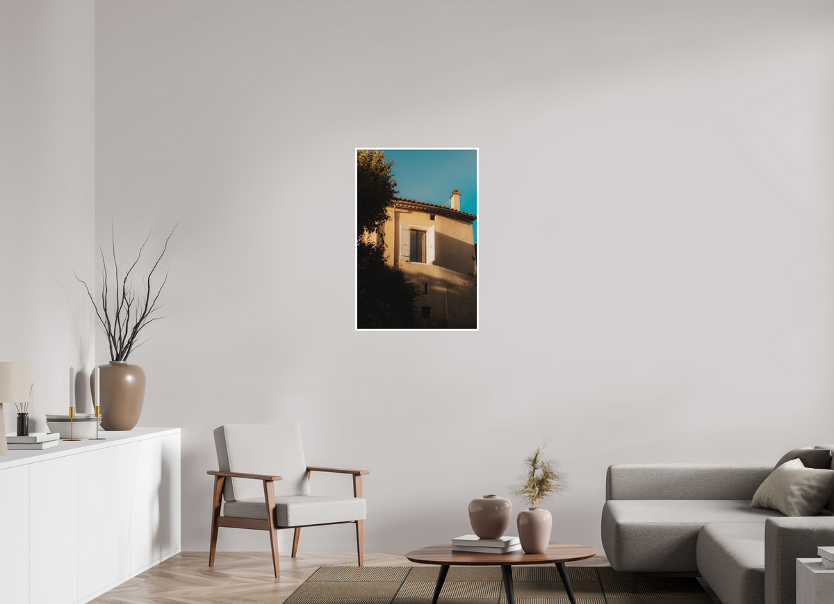 60 x 90 cm, Fine Art RAG 1 cm Lumière dorée & Fenêtre