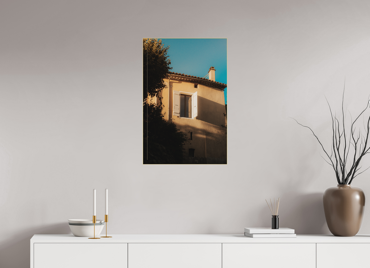 50 x 75 cm, Plexi Fine Art OR Lumière dorée & Fenêtre