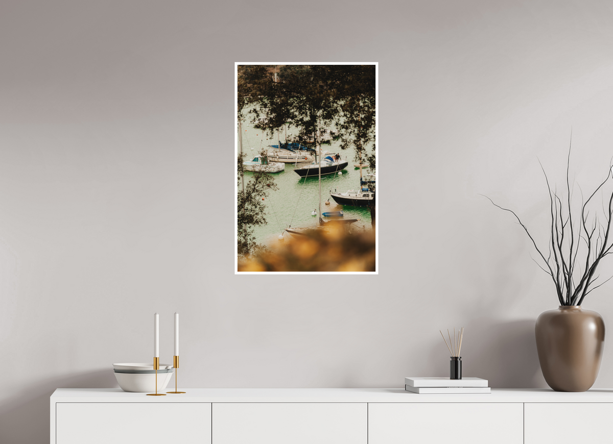 50 x 75 cm, Fine Art RAG 1 cm Les bateaux de Pornic