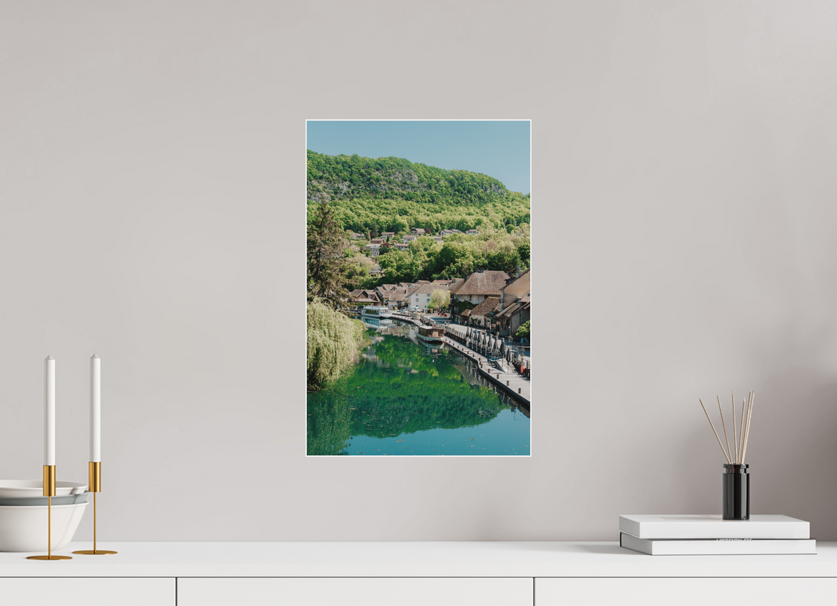 30 x 45 cm, Plexi Fine Art Blanc La petite Venise savoyarde
