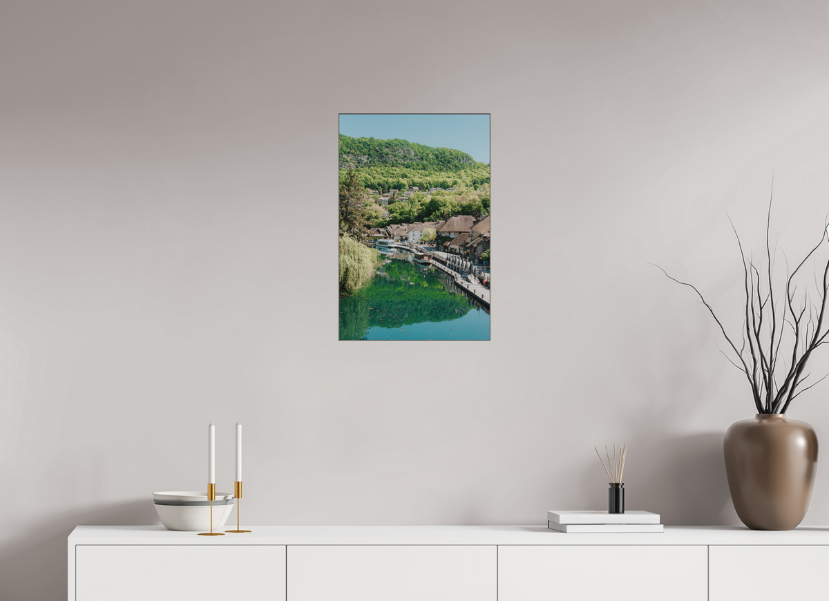 40 x 60 cm, Plexi Fine Art NOIR La petite Venise savoyarde