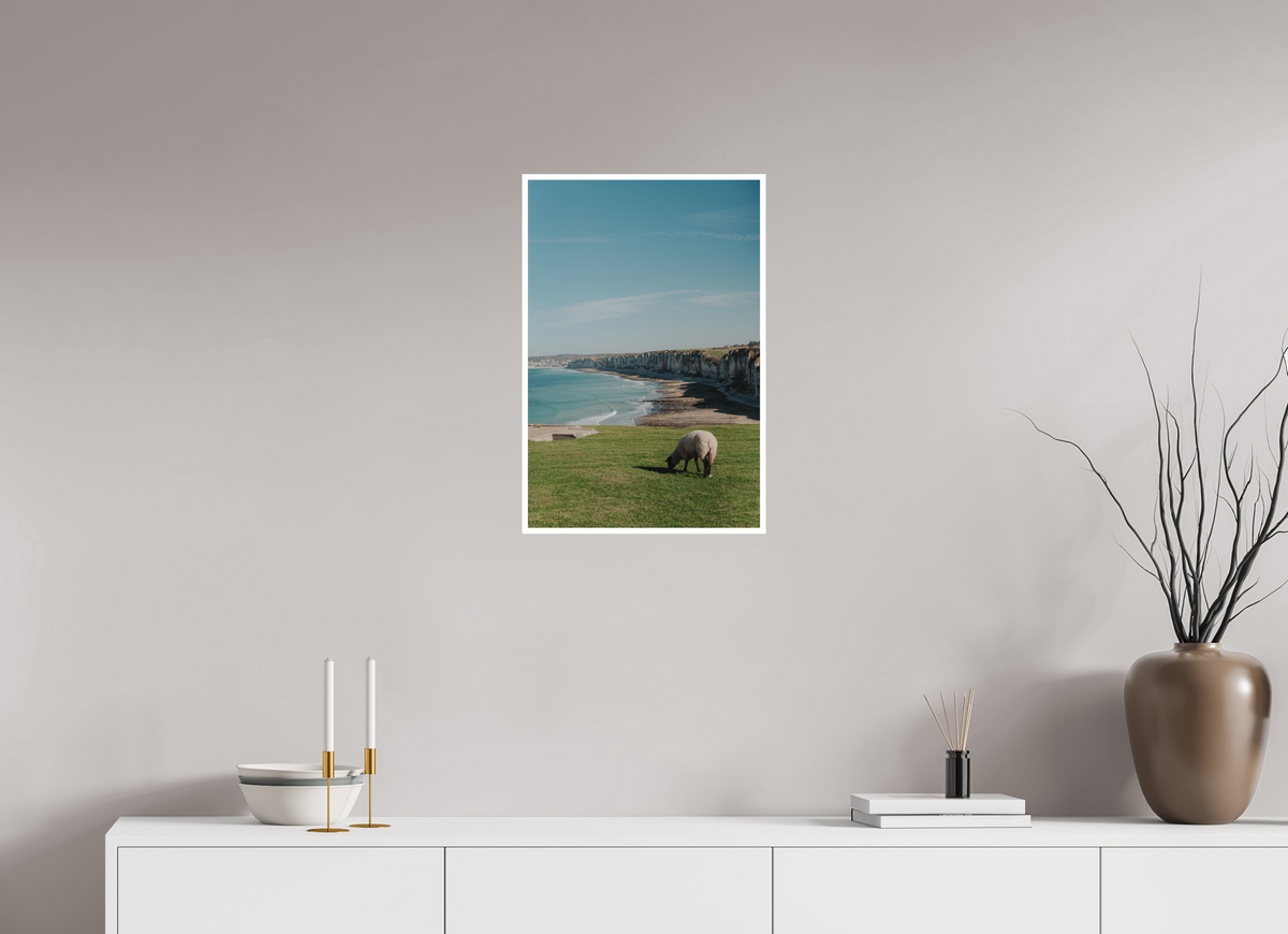 40 x 60 cm, Fine Art RAG 1 cm Mouton & Falaises normandes