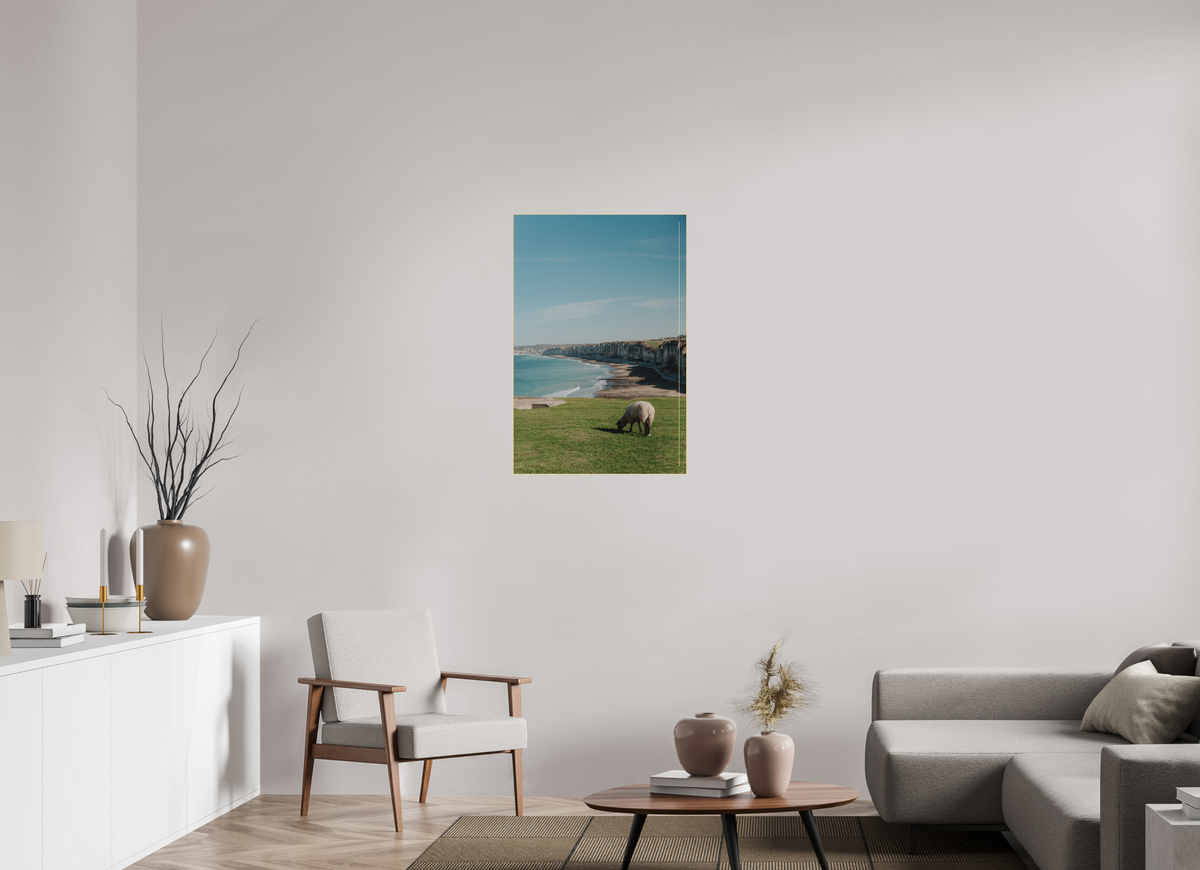 60 x 90 cm, Plexi Fine Art OR Mouton & Falaises normandes