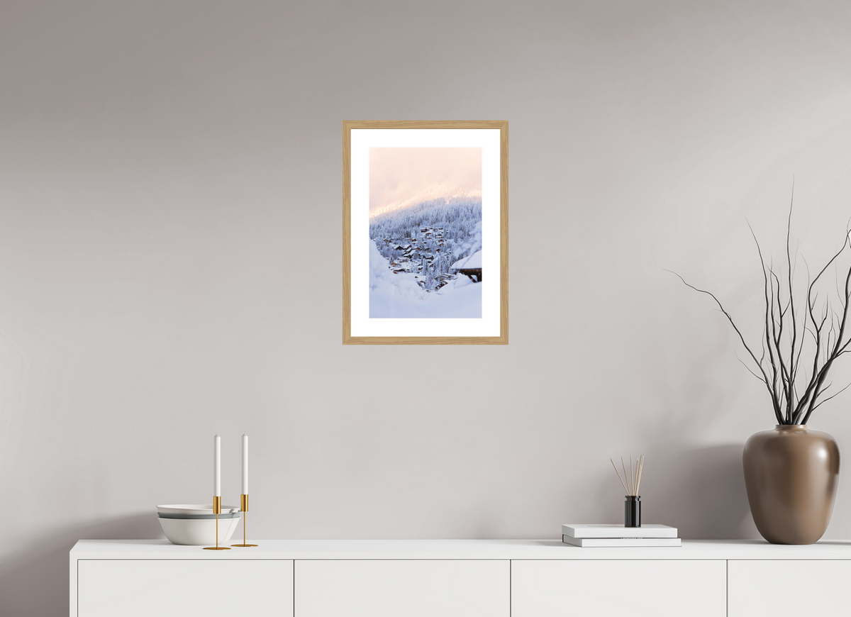 30 x 45 cm, Cadre 5 naturel Chalets cachés