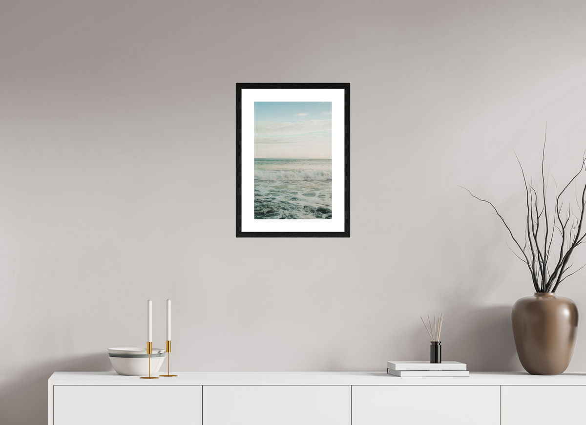 30 x 45 cm, Cadre 5 noir Vagues & Remous