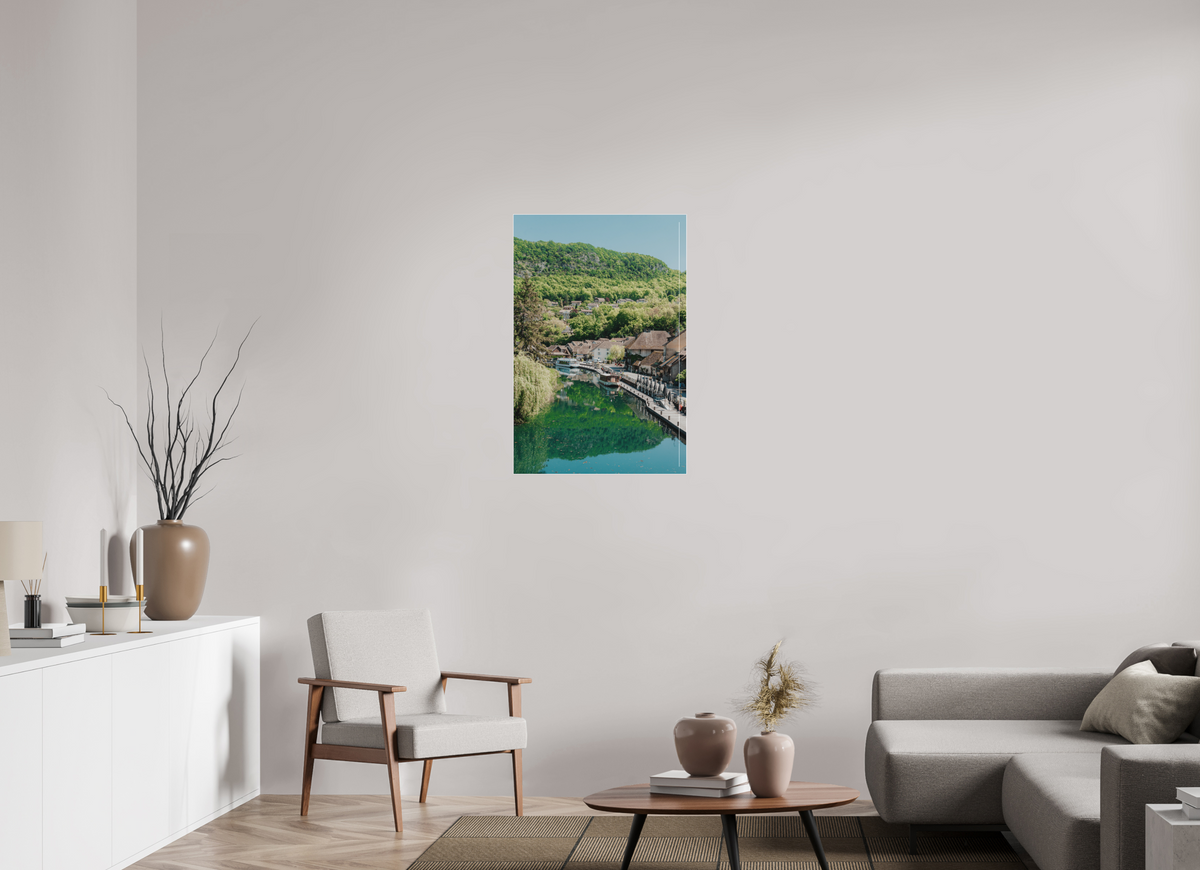 60 x 90 cm, Plexi Fine Art Blanc La petite Venise savoyarde