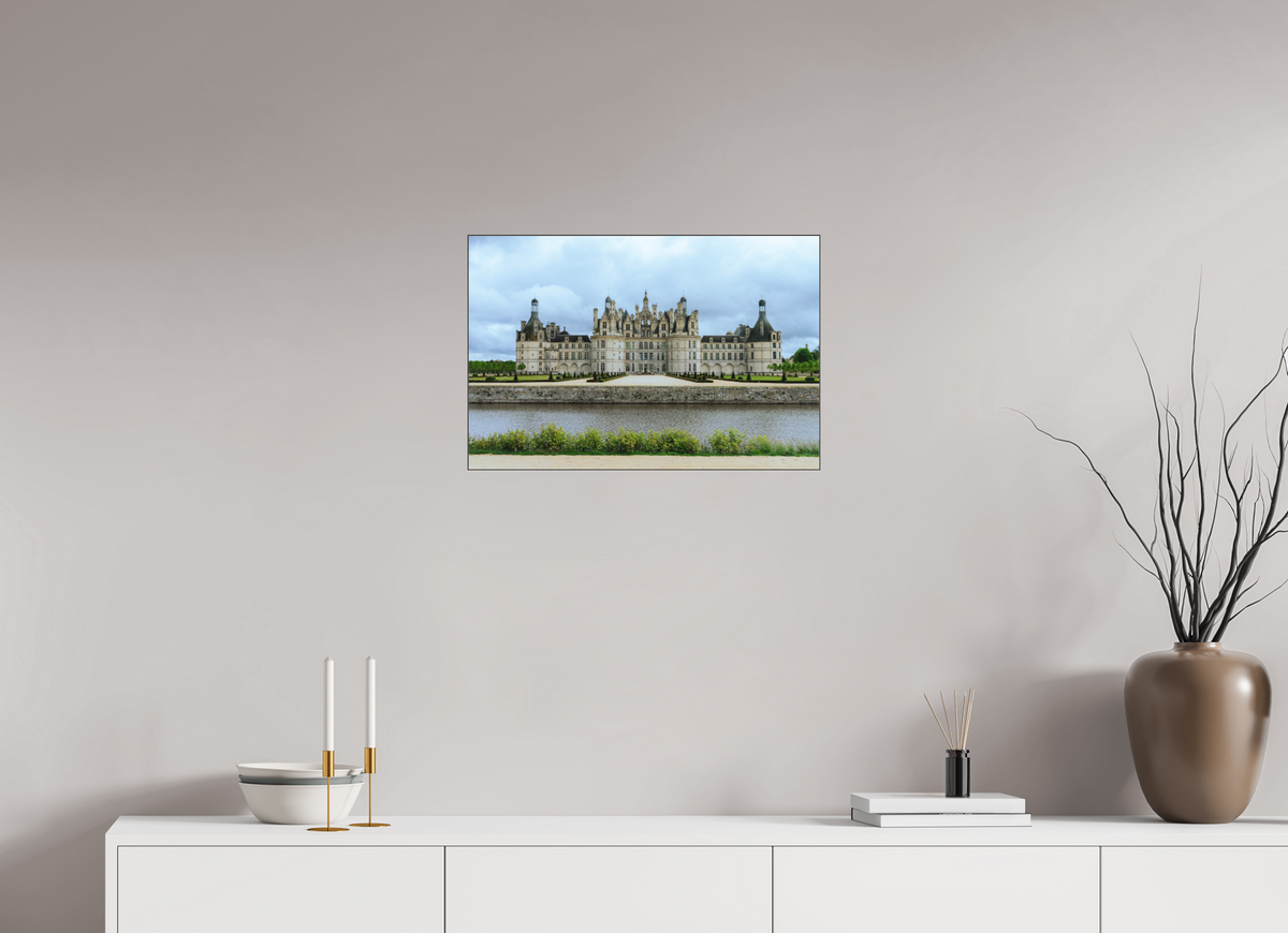 60 x 40 cm, Plexi Fine Art NOIR Le Château de Chambord