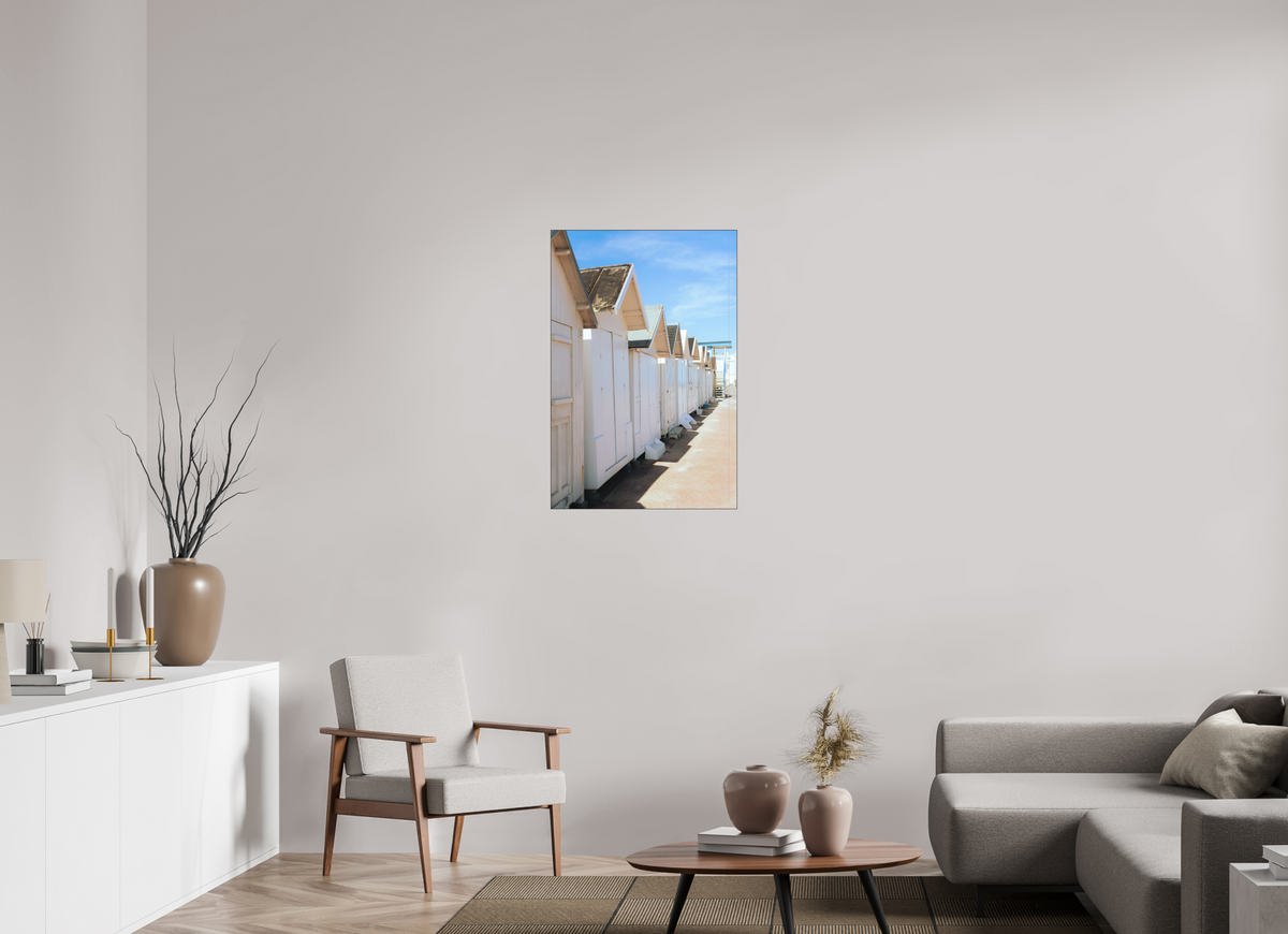 60 x 90 cm, Plexi Fine Art NOIR Cabines de plage