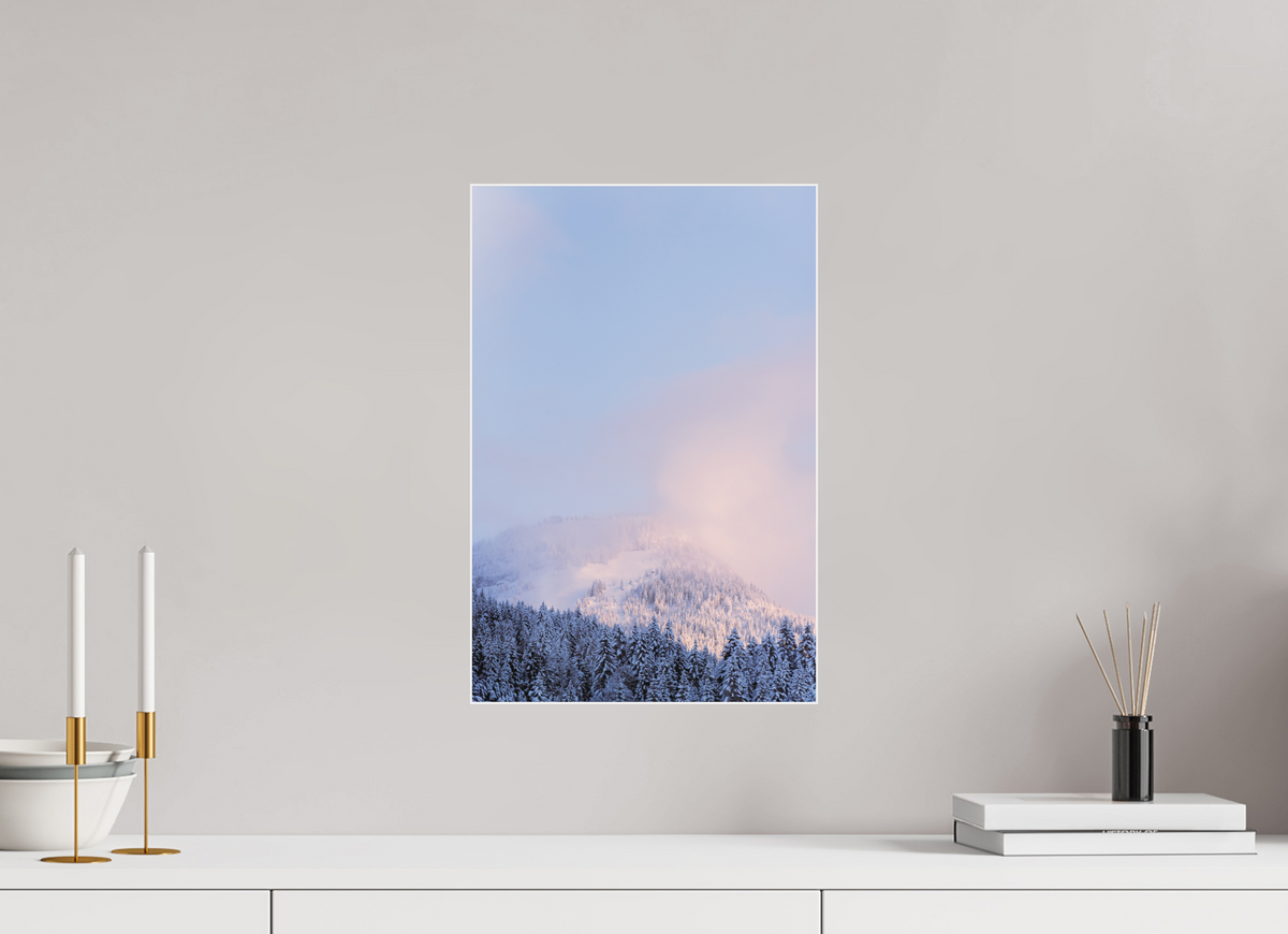 30 x 45 cm, Plexi Fine Art Blanc Forêt blanche