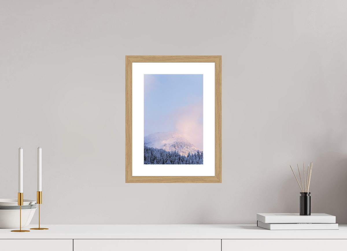 20 x 30 cm, Cadre 4 Naturel Forêt blanche