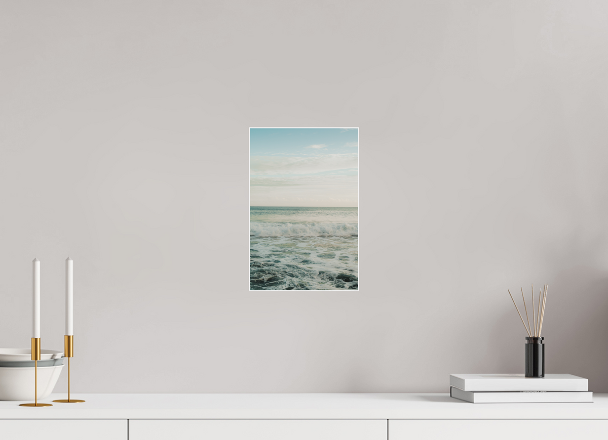 20 x 30 cm, Plexi Fine Art Blanc Vagues & Remous