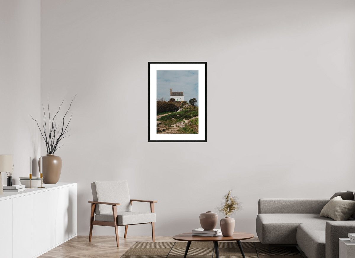 50 x 75 cm, cadre 8 noir Maison Bretonne