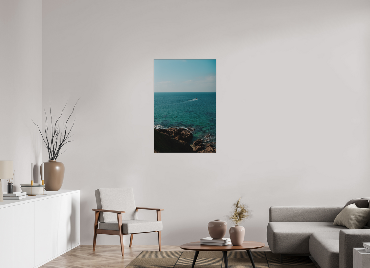 70 x 105 cm, Plexi Fine Art NOIR Adieu petit Bateau