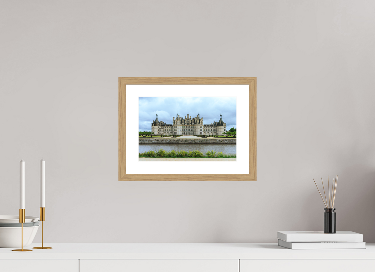 30 x 20 cm, Cadre 4 Naturel Le Château de Chambord
