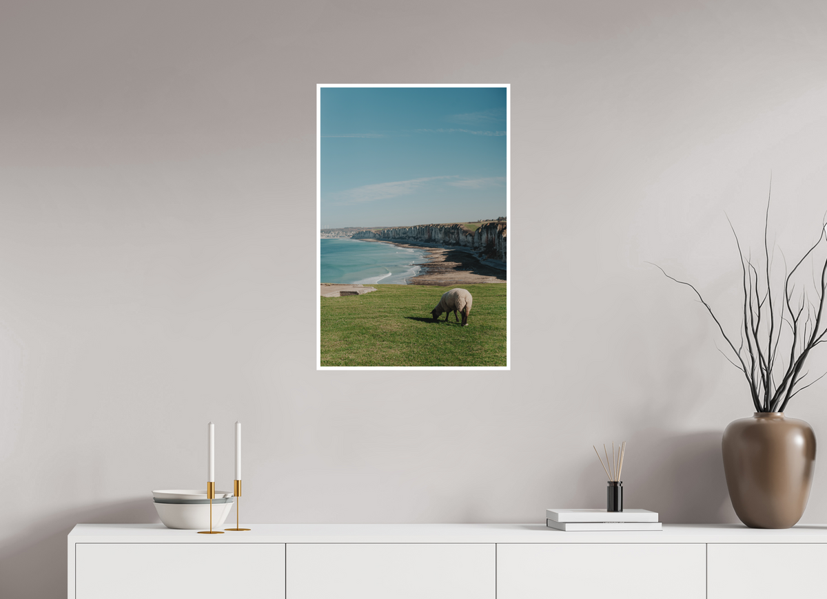 50 x 75 cm, Fine Art RAG 1 cm Mouton & Falaises normandes