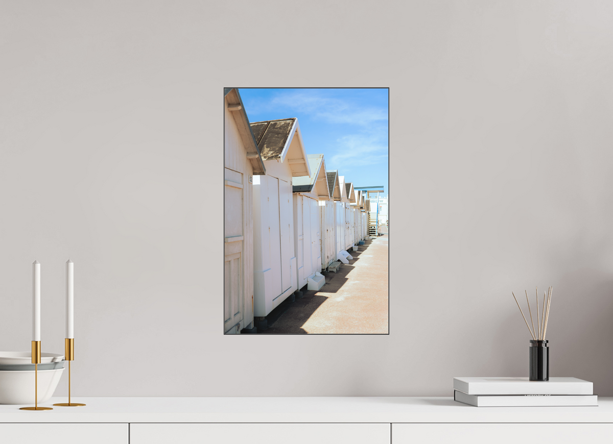 30 x 45 cm, Plexi Fine Art NOIR Cabines de plage