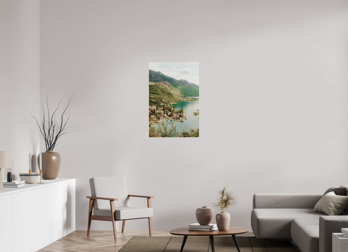60 x 90 cm, Plexi Fine Art OR Entre Lac & Montagnes