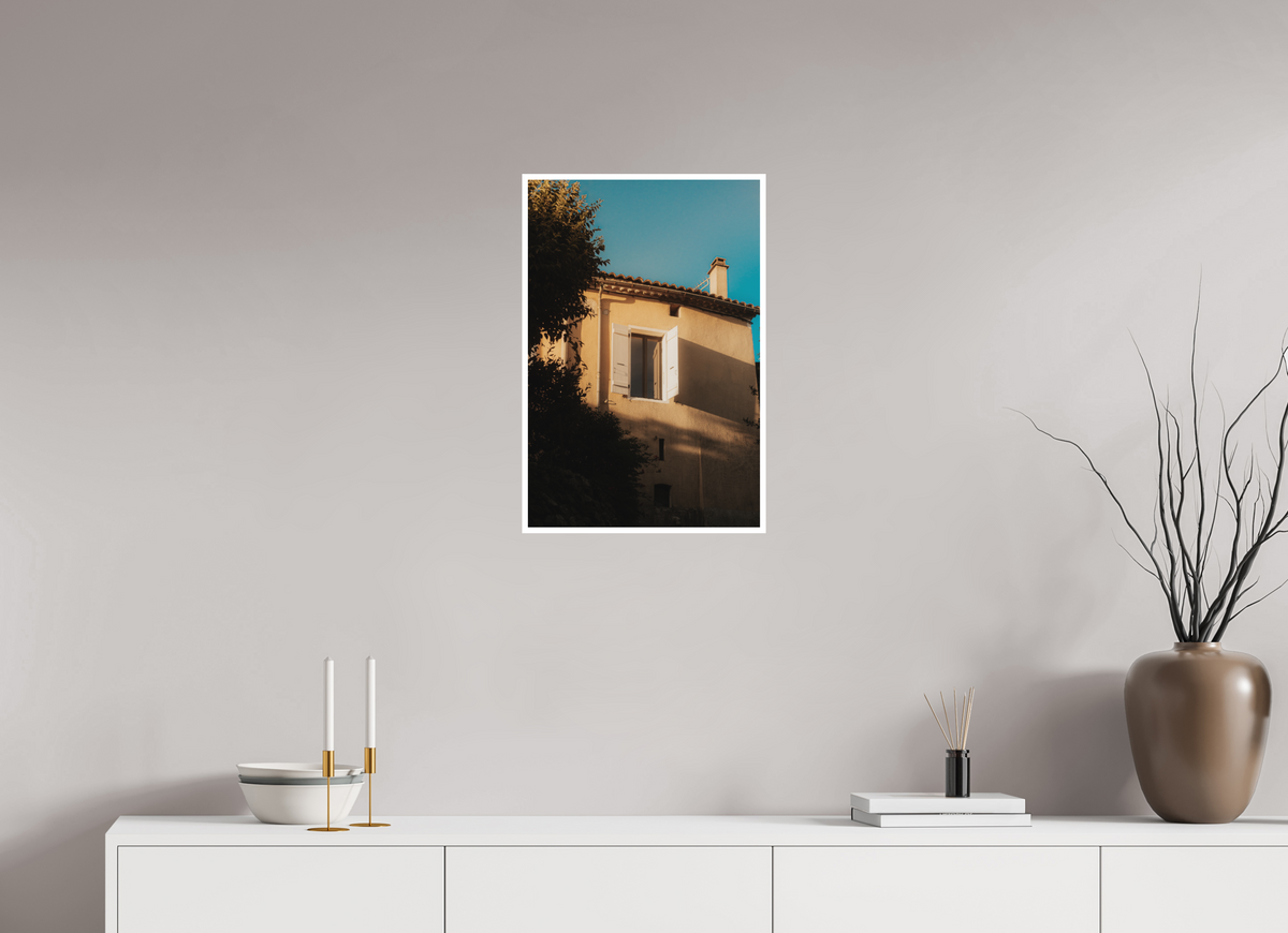 40 x 60 cm, Fine Art RAG 1 cm Lumière dorée & Fenêtre