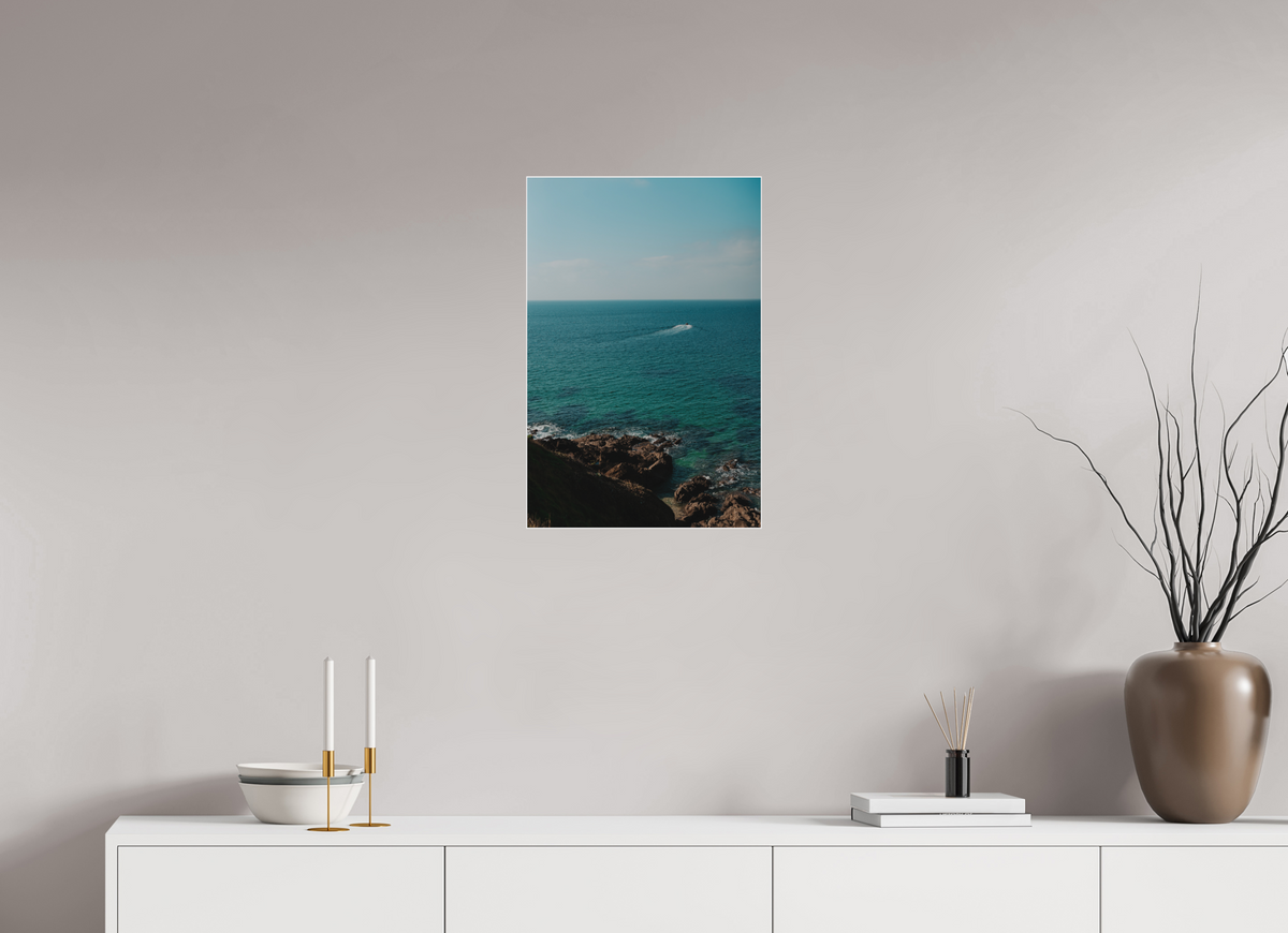40 x 60 cm, Plexi Fine Art Blanc Adieu petit Bateau