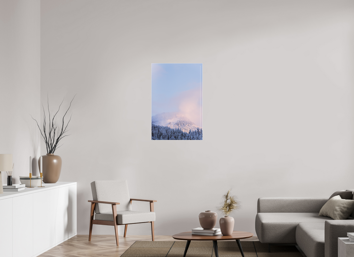 60 x 90 cm, Plexi Fine Art Blanc Forêt blanche