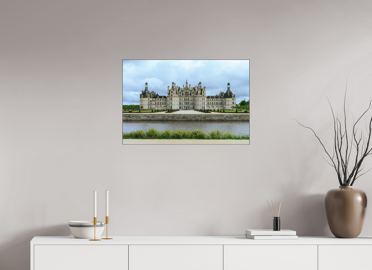 75 x 50 cm, Plexi Fine Art NOIR Le Château de Chambord